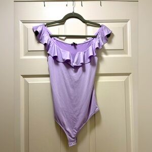 Lavender Ruffle Bodysuit